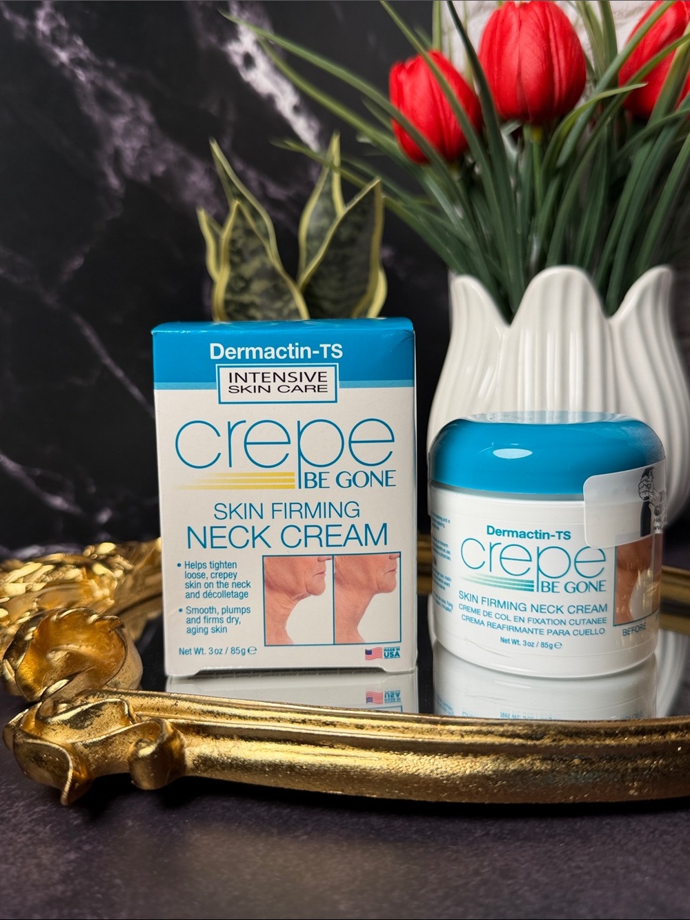 Crepe Be Gone Skin Firming Neck Cream – Blue